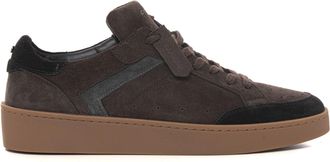 Canali Sneakers bassa in suede e gomma Marrone Canali Uomo