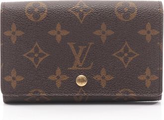 Louis Vuitton Brown Monogram Leather Coated Canvas Wallet (Bi-Fold) (Pre-Owned)