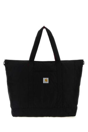 Carhartt Work in Progress Black Canvas Alumni Tote Bag