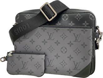 Louis Vuitton Black Gray Shoulder Bag (Pre-Owned)