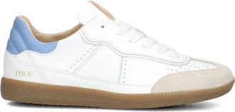 Fred De La Bretoniere Schoenen, Dames, Veelkleurig, 41 EU, Leer, Grijze Leren Lage Sneakers