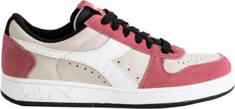 Diadora Magic Basket Low Suede Sneakers - Dames - Sneakers - Roze - 37 EU - Su&egrave;de - Schoenen