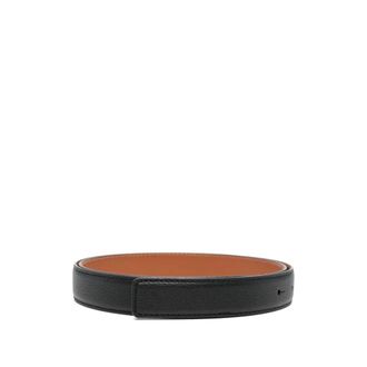 Santoni Belts, female, Black, Size: 80 CM Calf Leather Belt