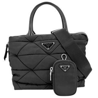 Prada Bolso Tote Pre-owned de Nailon - Pre-owned - Mujer - Negro - ONE SIZE