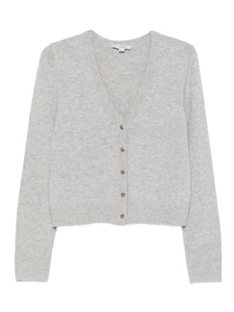 Vince V-neck button cardigan - women - Fabric - L - Grey