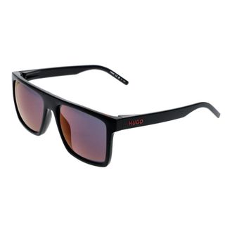 HUGO BOSS Black Men Mirrored Sunglasses Square Style - male - Hugo - Sunglasses - Black - 57 MM - Accessories