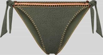 Banana Moon Banana Moon Bikini-Slip mit Schn&uuml;rung Modell SIMA SANTANY in Khaki, Gr&ouml;&szlig;e XXL