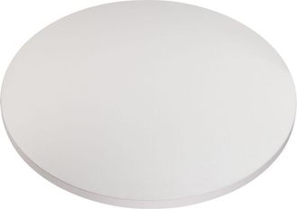 OEM Tablero Redondo Laminado Gris, Di&aacute;metro 68 Cm, Para Escritorio, Mesa, Mesa De Centro