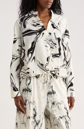 Patrizia Luca Untuck Woven Top in Off White at Nordstrom Rack, Size Large/x-Large