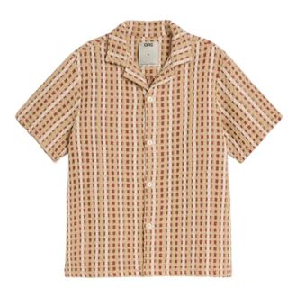 OAS Short Sleeve Shirts, male, Red, Size: XL Lano Cuba Shirt
