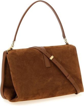 Ferragamo Womens Brown Goatskin Shoulder Bag
