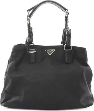 Prada Borsa tote con logo anni 2000 - Nero