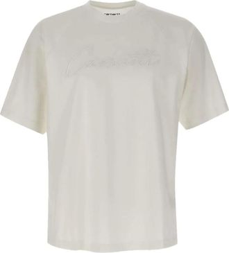 Carhartt Work in Progress Hombre, Camisetas, Blanco, Talla: L