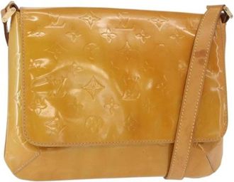 Louis Vuitton Pre-owned Vintage Cross Body Bag - Dames - Vintage Schoudertas - Beige - ONE Size - Leer - Vintage