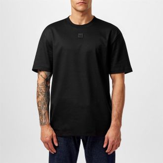HUGO BOSS Hugo Heren Dalile Stacked T-shirt (Zwart)