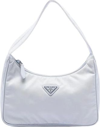 Prada Pre-owned Shoulder Bags, female, Blue, Size: ONE SIZE Pre-owned Shoulder Bag