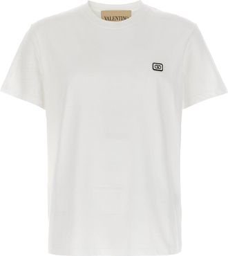 Valentino Garavani Vlogo T Shirt Bianco-Uomo