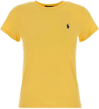 Polo Ralph Lauren Yellow Cotton T Shirt