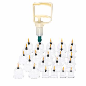 OEM Cupping - Vasos De Succi&oacute;n Con Bomba De Vac&iacute;o - Para Cara Y Cuerpo - 24 Unidades