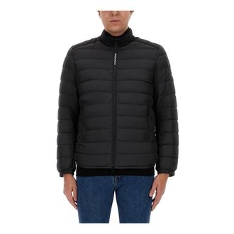 Woolrich Bering Tech Jacket - Heren - Gewatteerde jassen - Zwart - L - Leer - Jassen