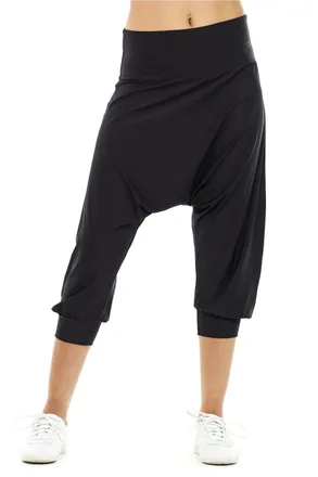 Winshape Haremshose WINSHAPE &frac34;-Haremshose HP201, Damen, Gr. XXL, Normalgr&ouml;ssen, schwarz, 80% Polyester, 20% Elasthan, Hosen Haremshose, Functional