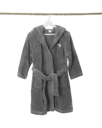 Linum Home Textiles Kids Super Plush Double Brushed Hooded Bathrobe