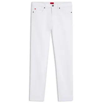 HUGO BOSS White slim-fit jeans in stretch denim
