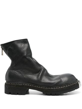 Guidi leather boots - men - Horse Leather/Rubber/Metal/Horse Leather - 36 - Black