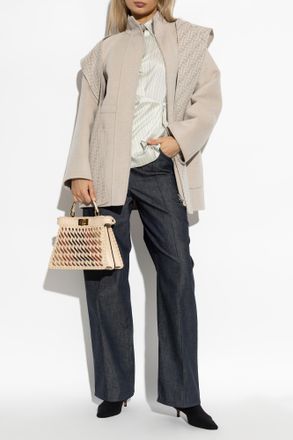 Fendi Wide-leg Trousers, Womens, Grey