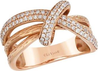 Le Vian 14K Rose Gold 0.37 Ct. Tw. Diamond Ring