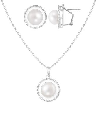 Splendid Pearls Silver 7-8Mm Pearl Set