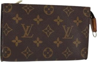 Louis Vuitton Pre-owned Canvas Pouch - Dames - Vintage Clutch - Bruin - ONE Size - Vintage