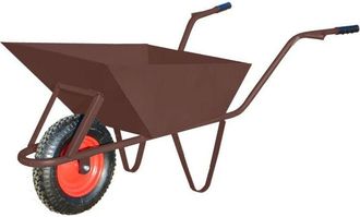 OEM Bandeja De Construcci&oacute;n Aw Tools 85l Marr&oacute;n Con Cubierta De Rueda, Acero 1,5 Mm, Mezcla De Cemento, Resistente, Para Obra Profesional, Duradera Y Func