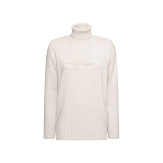Brunello Cucinelli Beige Cashmere Womens Turtleneck