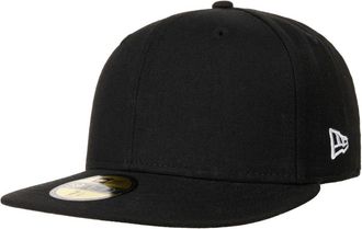 New Era 59Fifty Essential CapEra Men - Flat Brim Cap Baseball Fitted Closed Back, with Peak Winter Autumn Spring Summer All-Season - 7 1/8 (56,8 cm) Black