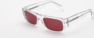 Retro Superfuture SMILE HDR Mens Sunglasses Clear Size 54