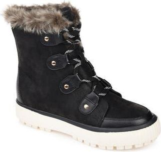 Journee Collection Glacier Boot in Black at Nordstrom Rack, Size 10