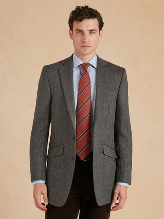 Oliver Brown Eaton Jacket - Slate Glen Tweed