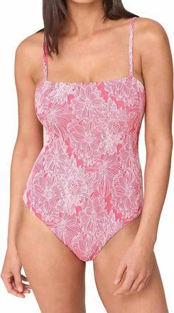 Andie Swim Mersea One Piece In Peachy Garden Jacquard