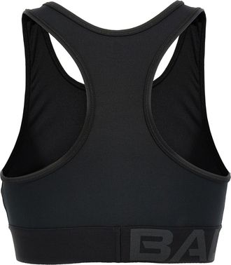 Balenciaga Womens Black Polyester Sport Bra Clothing