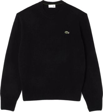 Lacoste Rondgebreide trui - Heren - Ronde hals truien - Zwart - L - Wol - Truien & Vesten