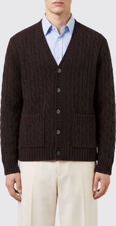 Valentino Garavani Cardigan in pura lana con scollo a V e bordi a costine