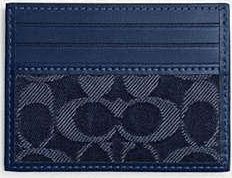 Coach Card Case In Signature Denim
