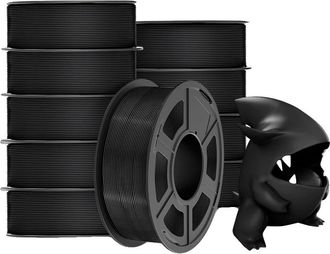 OEM Filamento Para Impresora 3d, Material Tpu, Ecol&oacute;gico, Pla Mt Negro 11kg