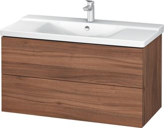 Duravit Duravit L-cube Mueble De Pared 1020mm, Profundidad 481, 2 Cajones, Adecuado Para P3 Comfort Art&iacute;culo 233210, Color: Nogal Natural Decorado - Lc6250079