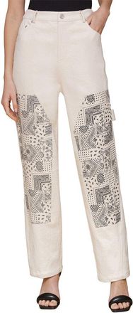 Avec Les Filles Mixed Media Carpenter Pant