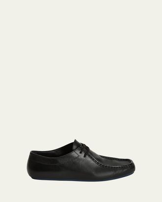 Jil Sander Mens Leather Moccasin Shoes