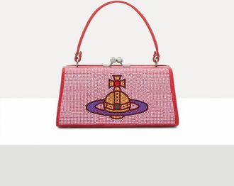 Vivienne Westwood Doll XL Bag Hotfix Diamante Pink