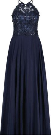 Vera Mont Paillettenversierde A-lijn Cocktailjurk - Dames - Avondkleed - Blauw - 2XS - Pailletten - Kleedjes