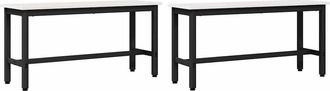 vidaXL Banca De Comedor 100 X 32,5 X 49 Cm 2 Uds. Vidaxl